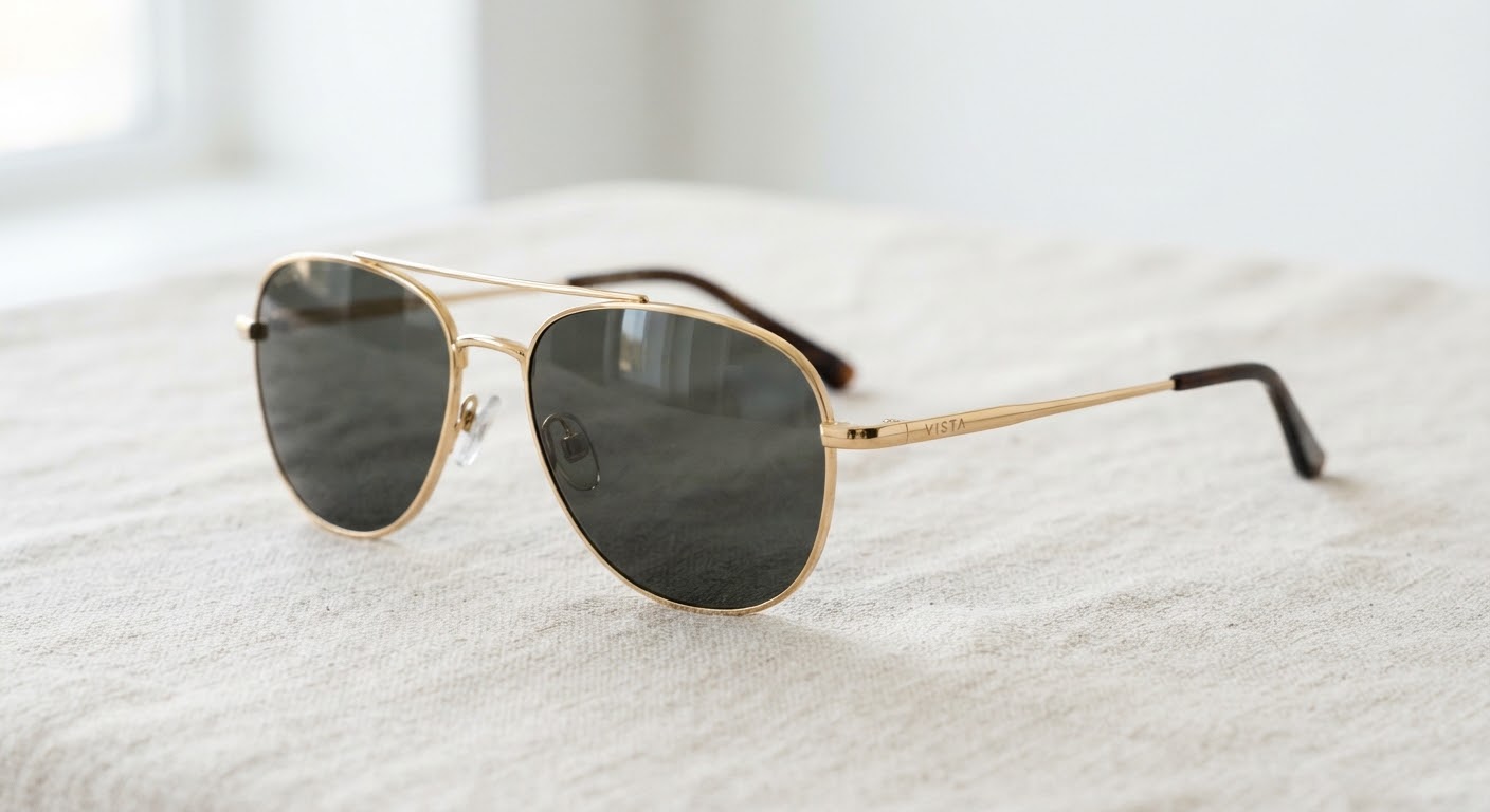 Vista Aviator — Gold — Sunglasses